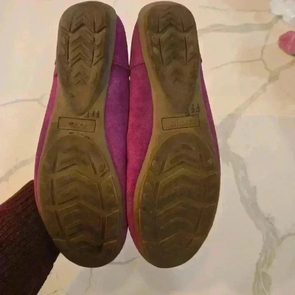 Sporto Suede Moccasins Slip On Loafers Womens Size 9 Fushia Pink - Picture 5 of 8